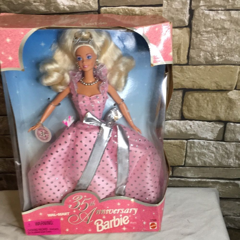 Barbie 35th Anniversary Doll in Pink Dress